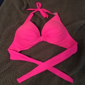 Pink Push-Up Swim Top